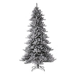 9 ft. Pre-Lit Snow Flocked Fir Artificial Christmas Tree with 650 Warm White Lights