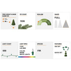 9 ft. Pre-Lit Snow Flocked Fir Artificial Christmas Tree with 650 Warm White Lights