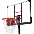 Portable Basketball Hoop &amp; Goal, Outdoor Basketball System with 6.6-10ft Height Adjustment for Youth and Adults,Black