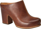 Kork-Ease Womens SAGANO Leather Block Heel Clogs