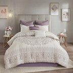 Home Essence Kaia 8 Piece Cotton Printed Reversible Comforter Set