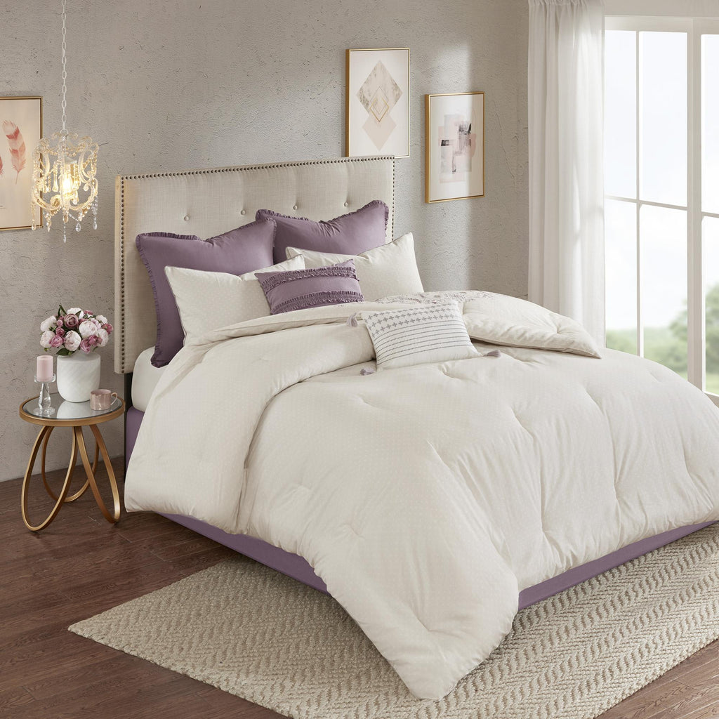 Home Essence Kaia 8 Piece Cotton Printed Reversible Comforter Set