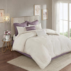 Home Essence Kaia 8 Piece Cotton Printed Reversible Comforter Set