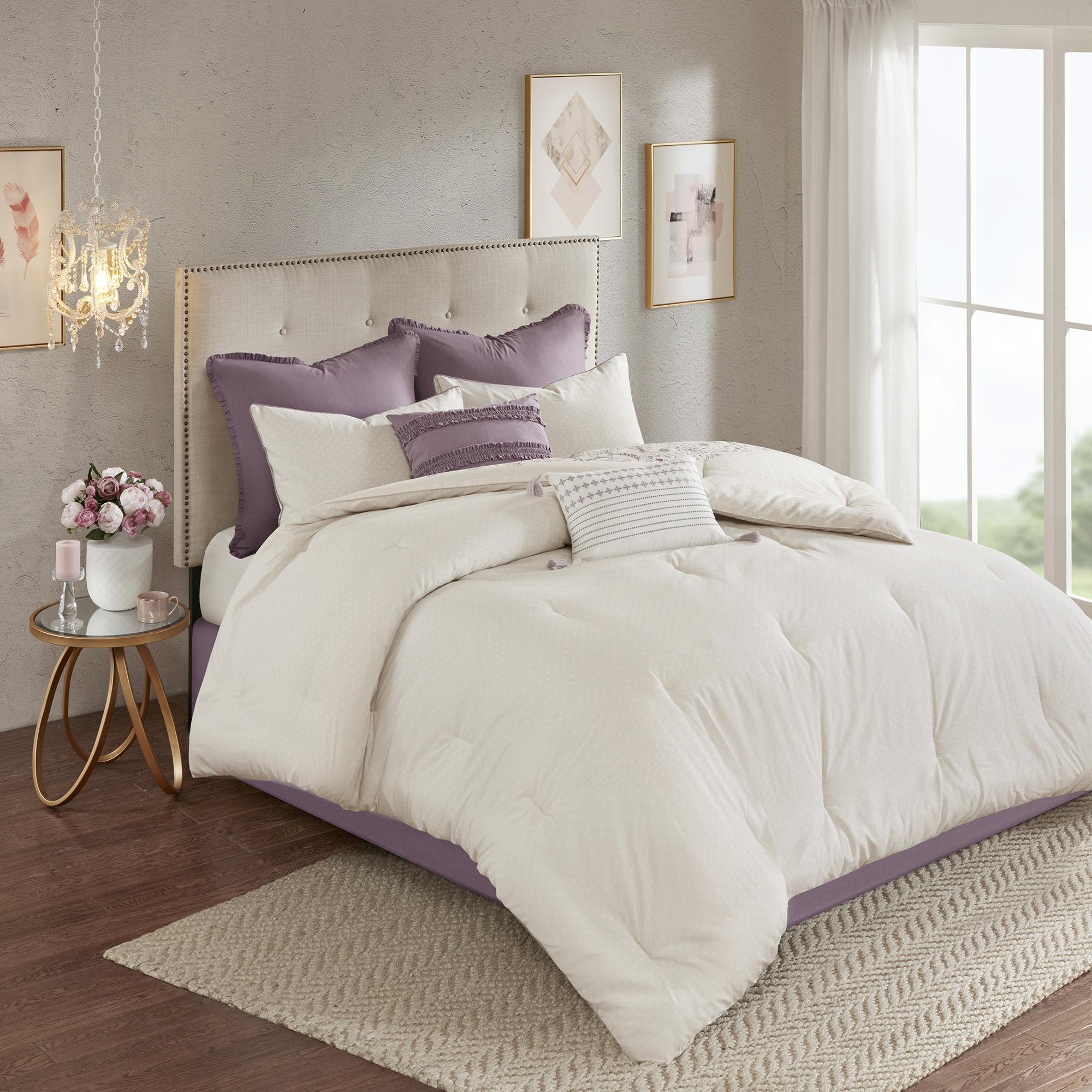 Home Essence Kaia 8 Piece Cotton Printed Reversible Comforter Set