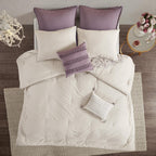 Home Essence Kaia 8 Piece Cotton Printed Reversible Comforter Set