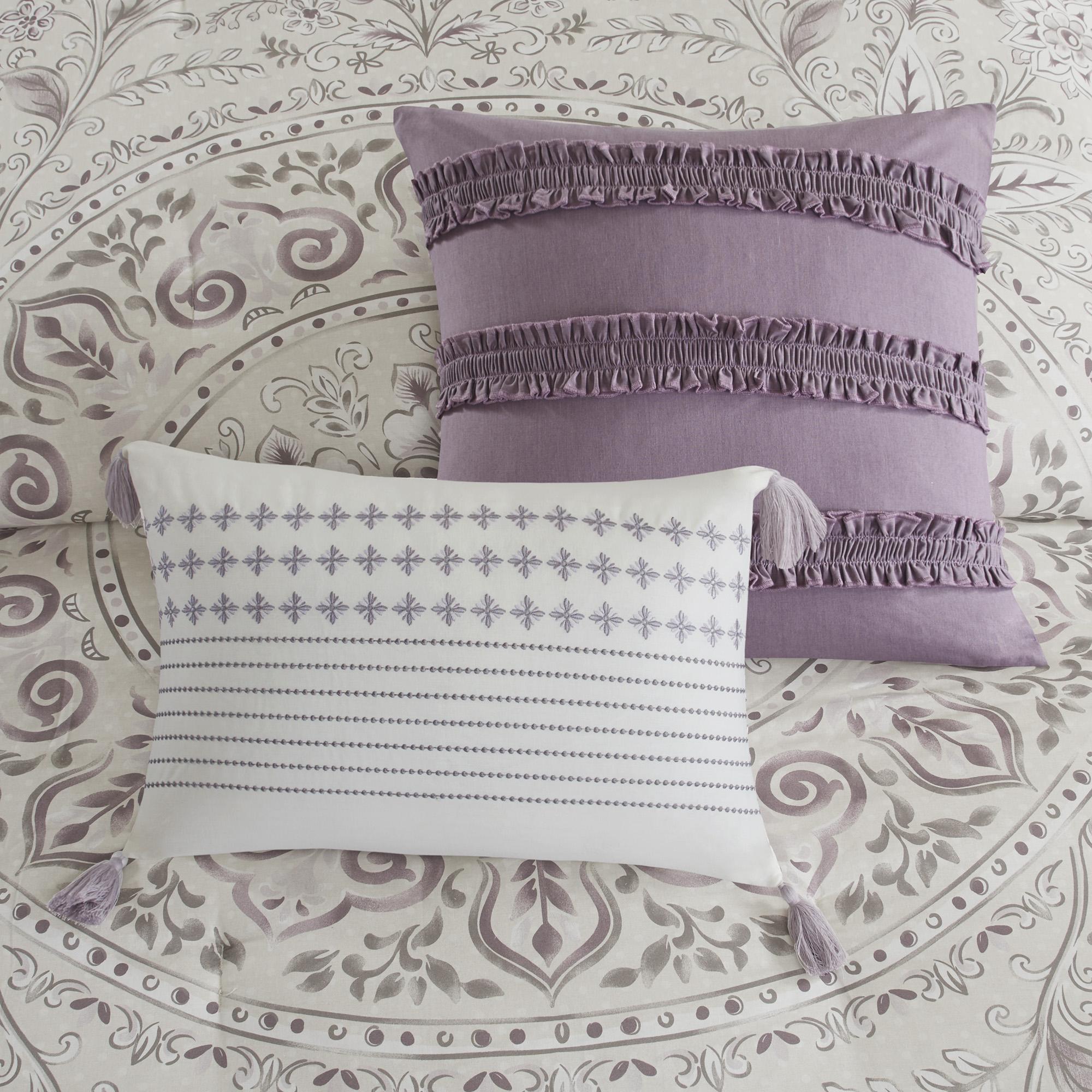 Home Essence Kaia 8 Piece Cotton Printed Reversible Comforter Set