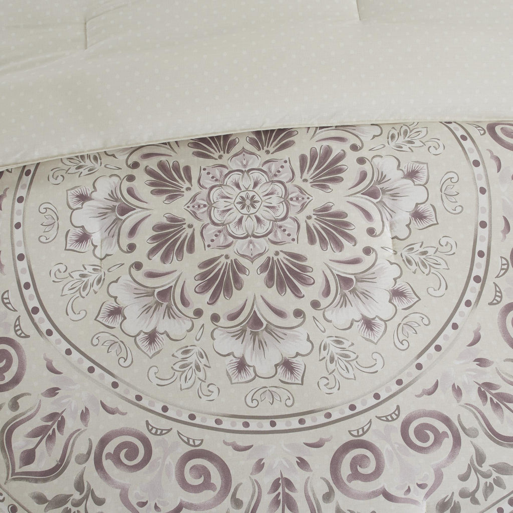 Home Essence Kaia 8 Piece Cotton Printed Reversible Comforter Set