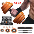 Metal Dumbbell Barbell Set, Weights Adjustable Dumbbell with Anti-Slip Metal Handle, Electroplated Dumbbell