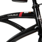 Huffy 26 In. Carlisle Men's Comfort Cruiser Bike, Black Red