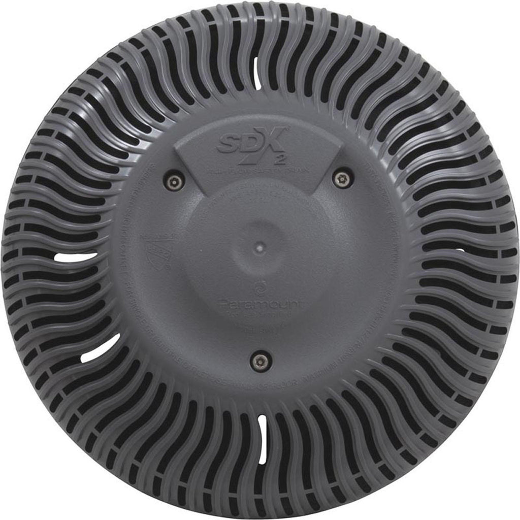 Paramount Pools Main Drain Grate, Paramount SDX2, Concrete, Gray