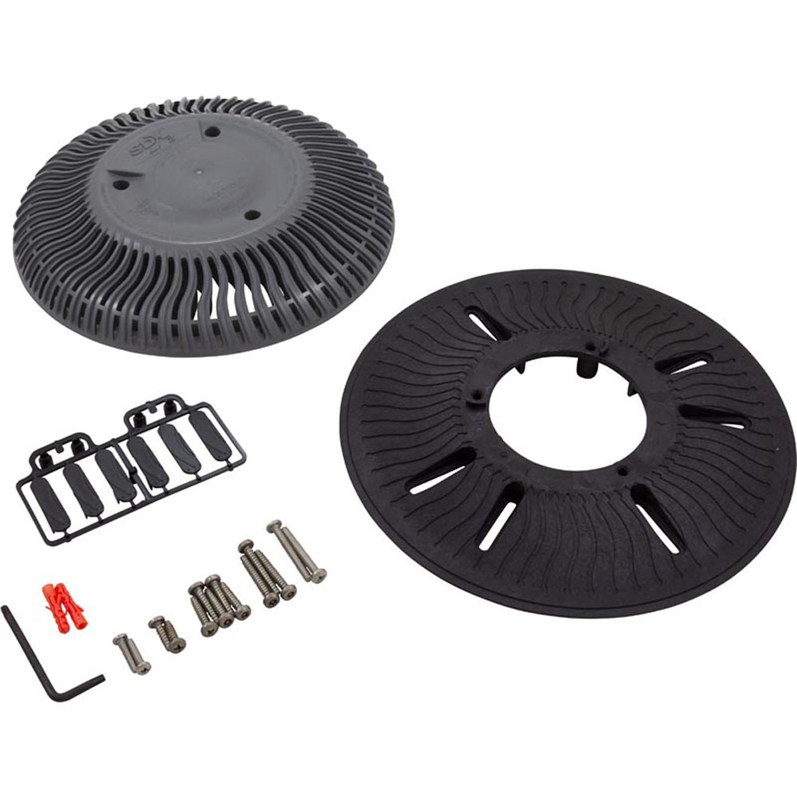 Paramount Pools Main Drain Grate, Paramount SDX2, Concrete, Gray