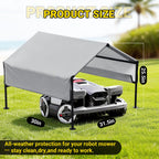 Robot Mower Gara+ Waterproof Cover, 32"x30"x26" | Heavy Steel Frame | Thickened 600D Oxford Fabric Sun Resistant Dustproof Shelter, Fits , , Segway, WORX, , &amp; more