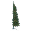 7' Tiffany Prelit Pine Wall Tree