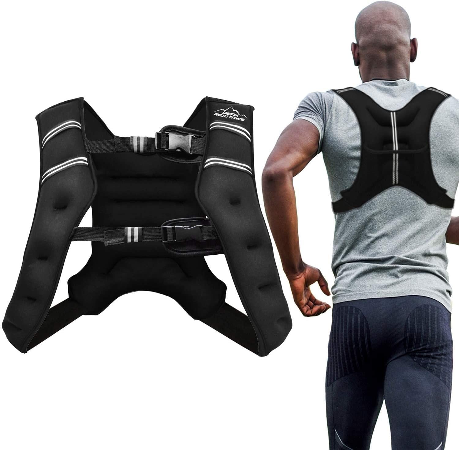 Aduro Sport Weighted Vest Workout Equipment, 25 Pounds (11.34 KG) Body Weight Vest for Men, Women, Kids