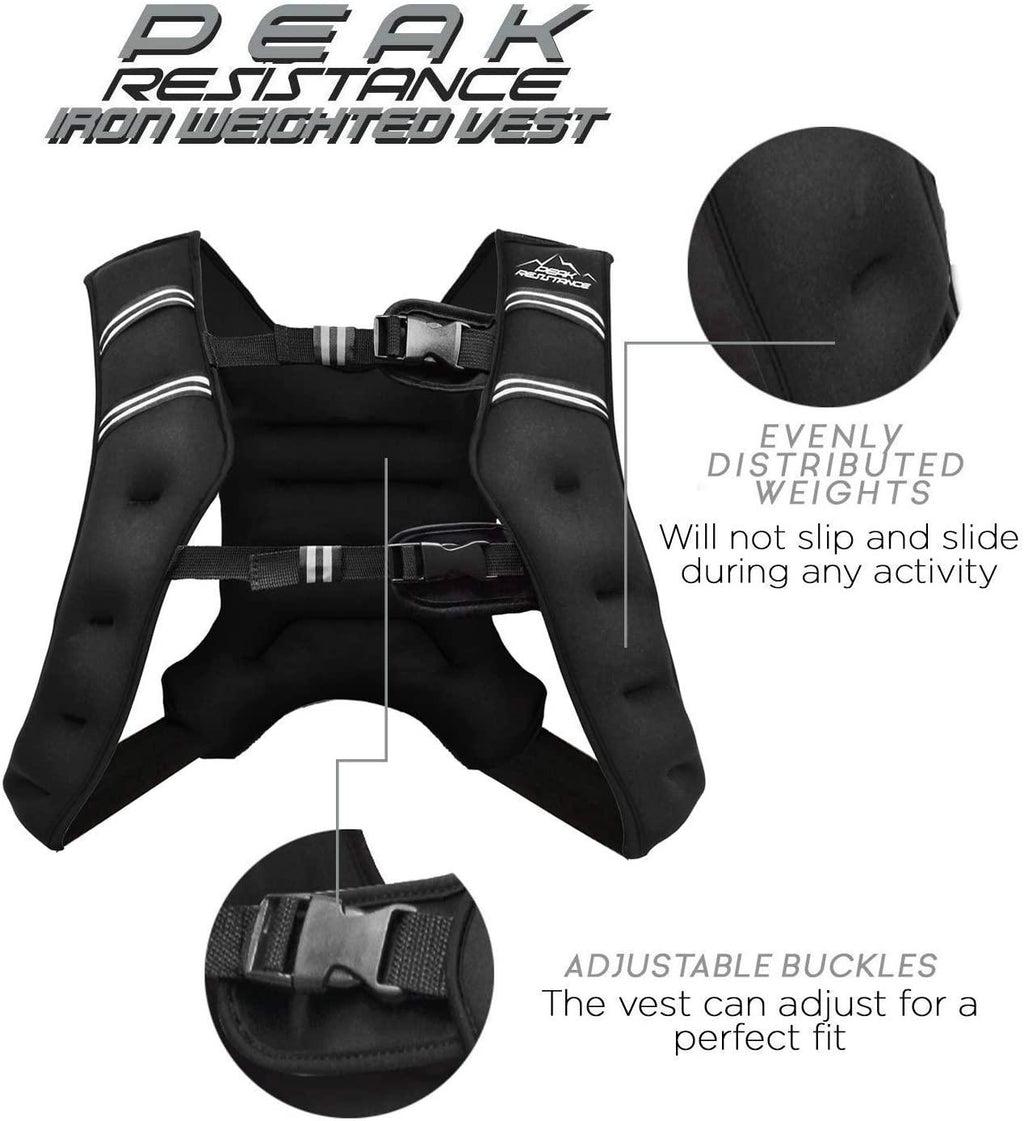 Aduro Sport Weighted Vest Workout Equipment, 25 Pounds (11.34 KG) Body Weight Vest for Men, Women, Kids