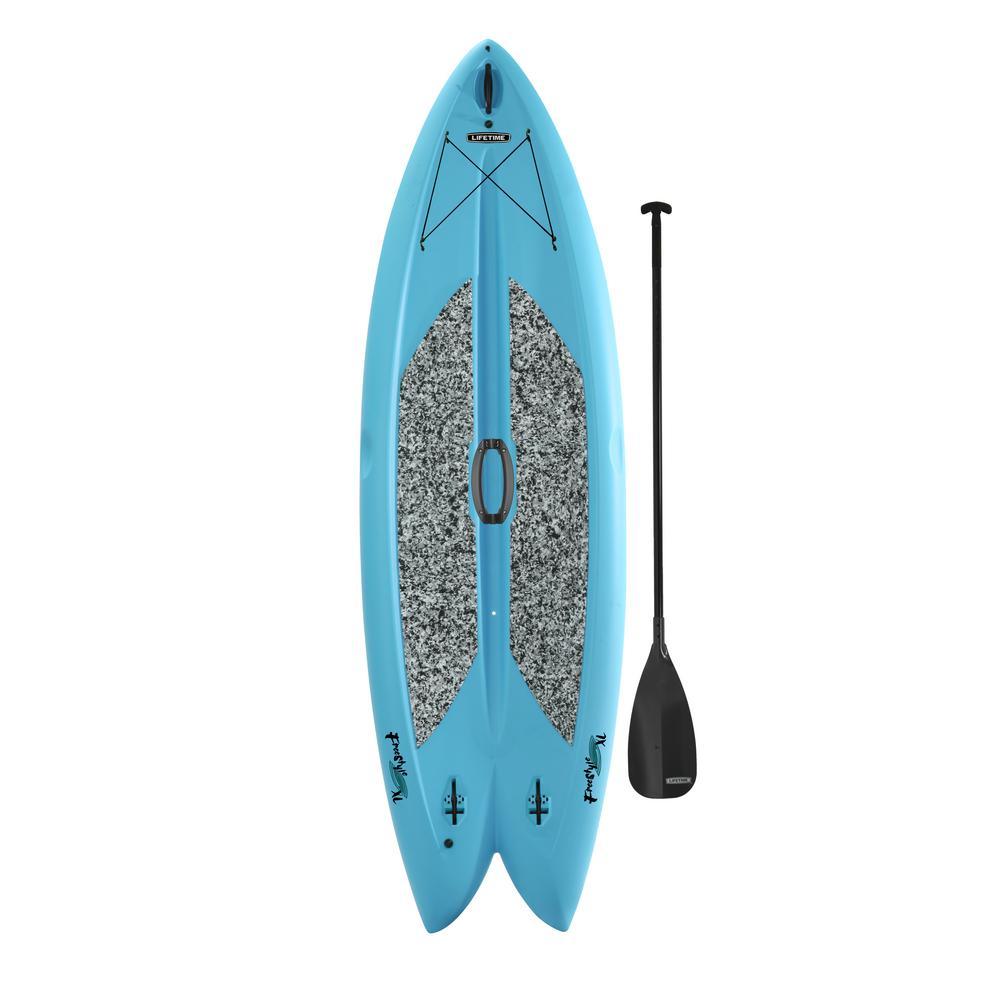 Freestyle 9 ft. 8 in. L x 35.5 in. W x 6 in. T Multi-Sport Paddle Board in Glacier Blue