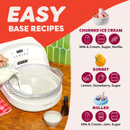 Chill Ice Cream Maker with ‑In Compressor, No Pre‑Freezing, Real Ice Cream in Minutes*, Gelato, Sorbet, Rolled, Non‑Dairy, Mix‑Ins, Easy Clean Up, Quiet, Makes Up to 2 Pints