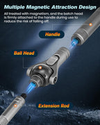 Upgraded Magnetic Screwdriver Set: 40-in-1 Ratchet Screwdriver Tool Kit with 180° Ball-Joint Handle - Portable S2 Bits Precision Repair Tool Set for Computer Phone Watch CamBike