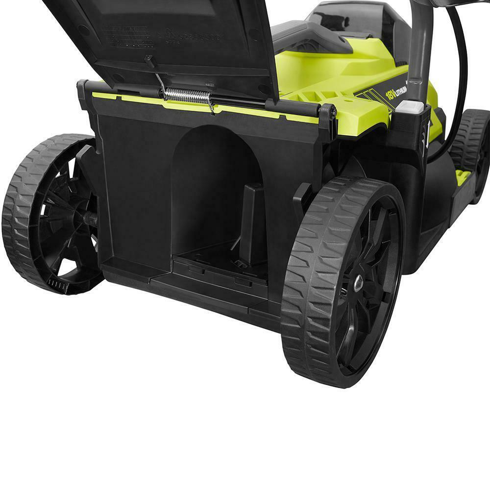 13 in. one+ 18-volt lithium-ion battery walk behind push lawn mower & strin