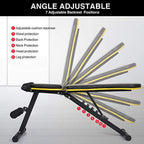 Weight Bench Adjustable, Workout Bench with Thicken Premium Steel Widen Seat for Home Gym Strength Training Press Bench with Easy Installation - Black