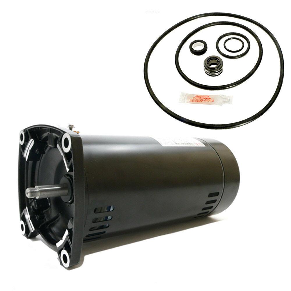 sta-rite dura-glas ii 1hp p4ra6e-186l replacement motor kit ao smith usq1102 w/