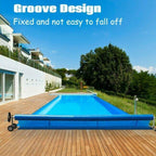 21 ft pool cover reel swimming tube set solar cover inground stainless steel