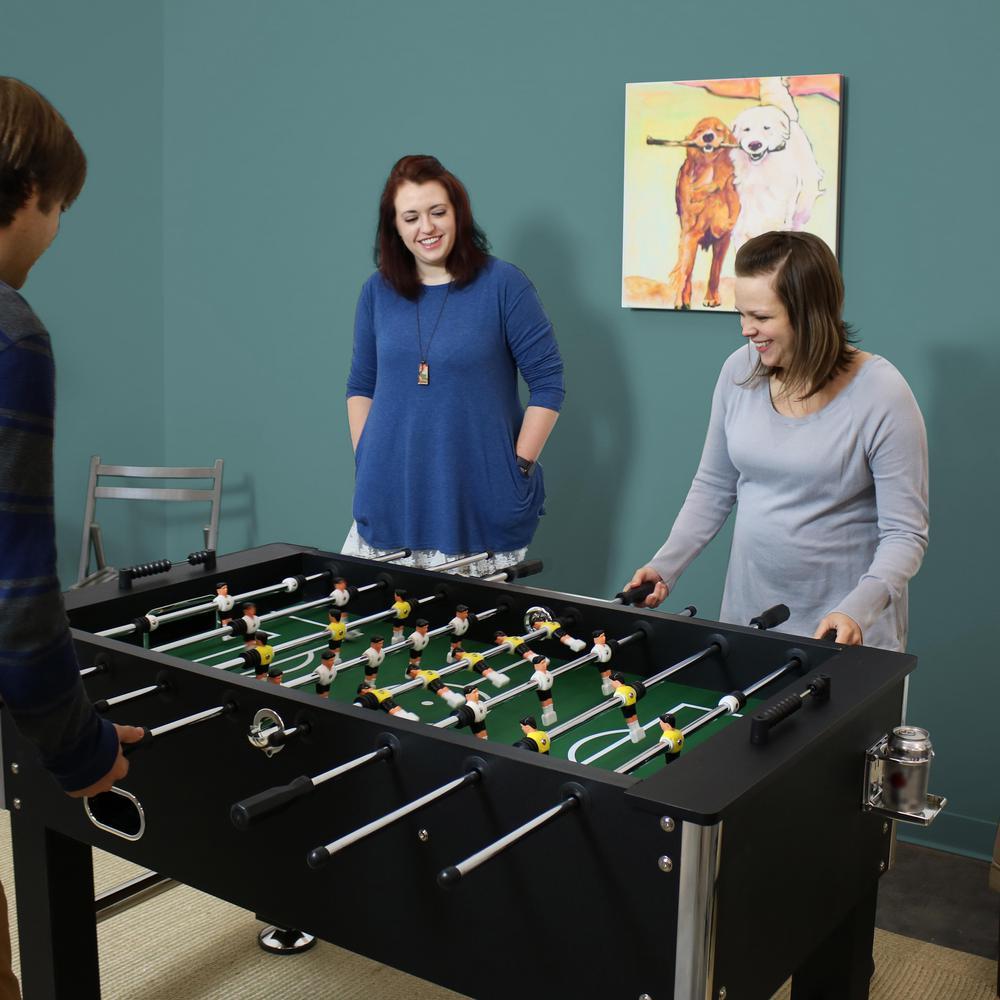 55 in. Foosball Game Table with Drink Holders