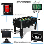 55 in. Foosball Game Table with Drink Holders
