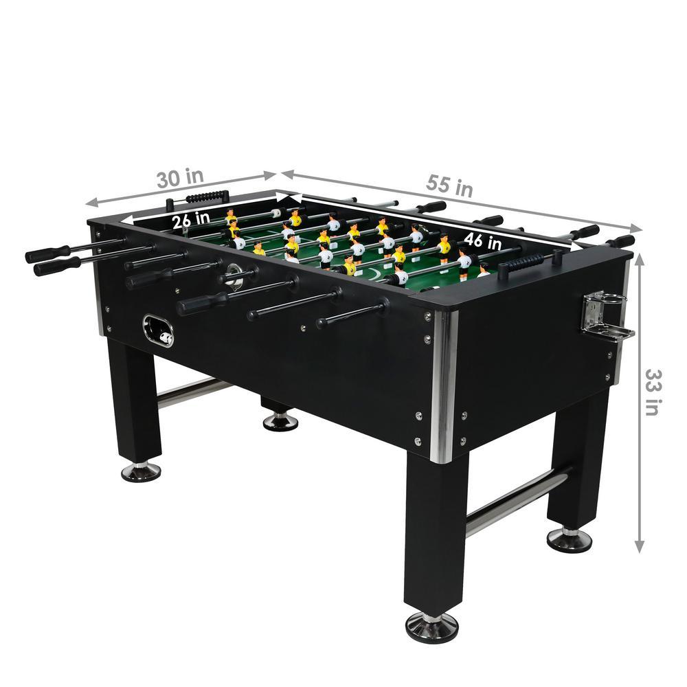 55 in. Foosball Game Table with Drink Holders