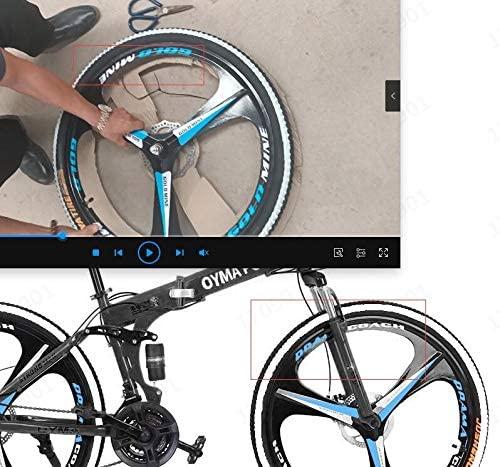Mountain Bike, shiguyi 26 Inch Full Suspension 21 Speeds  Drivetrain, Cross Country Race Trek Bycicles w/Disc Brakes, Kickstand Included 700C, Fast Delivery [ USA in Stock ]