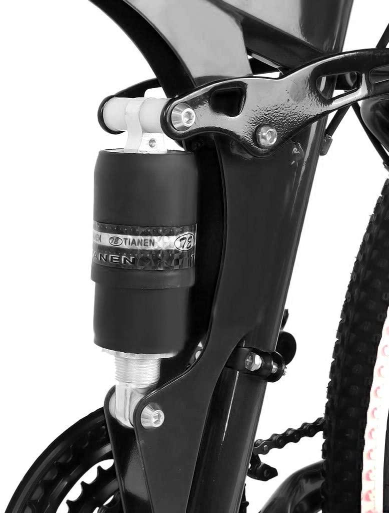 Mountain Bike, shiguyi 26 Inch Full Suspension 21 Speeds  Drivetrain, Cross Country Race Trek Bycicles w/Disc Brakes, Kickstand Included 700C, Fast Delivery [ USA in Stock ]