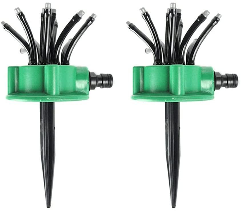 XLEVE Irrigation Noodle Head Flexible 360 Degree Water Sprinkler Spray Nozzle Lawn Garden Irrigation Sprinkler Irrigation Spray (Size : 2PCS)