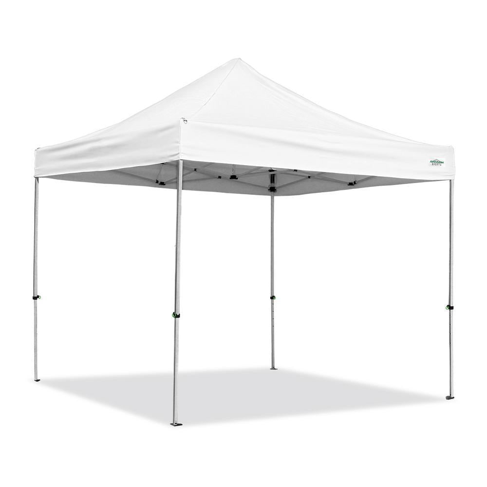 Alumashade with Sidewalls 10 ft. x 10 ft. White Instant Canopy