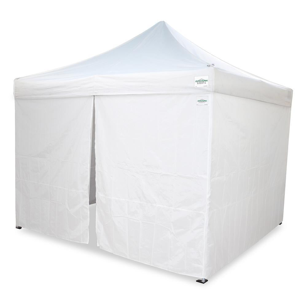 Alumashade with Sidewalls 10 ft. x 10 ft. White Instant Canopy