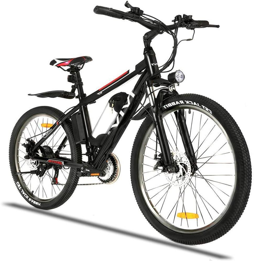 Vivi 26" Electric Bike Ebike,350W Electric Mountain Bike,Adult Electric Bicycles with Removable 36V 8Ah Battery,Professional 21 Speed Electric Bicycle,20 MPH &amp; 35 Miles Range,3 WorModes