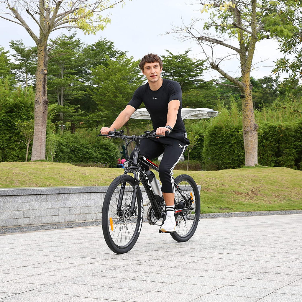 Vivi 26" Electric Bike Ebike,350W Electric Mountain Bike,Adult Electric Bicycles with Removable 36V 8Ah Battery,Professional 21 Speed Electric Bicycle,20 MPH &amp; 35 Miles Range,3 WorModes