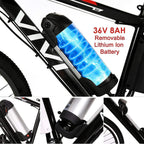 Vivi 26" Electric Bike Ebike,350W Electric Mountain Bike,Adult Electric Bicycles with Removable 36V 8Ah Battery,Professional 21 Speed Electric Bicycle,20 MPH &amp; 35 Miles Range,3 WorModes