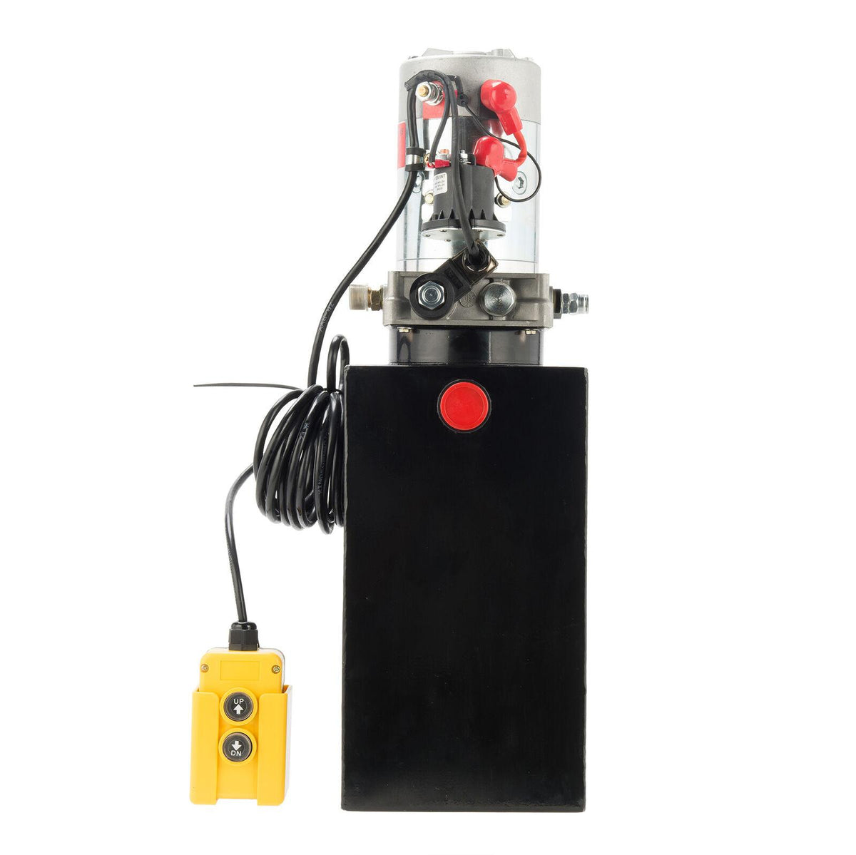 12 Volt Single Acting Hydraulic Pump for Dump Trailer 10 Quart Metal Reservoir