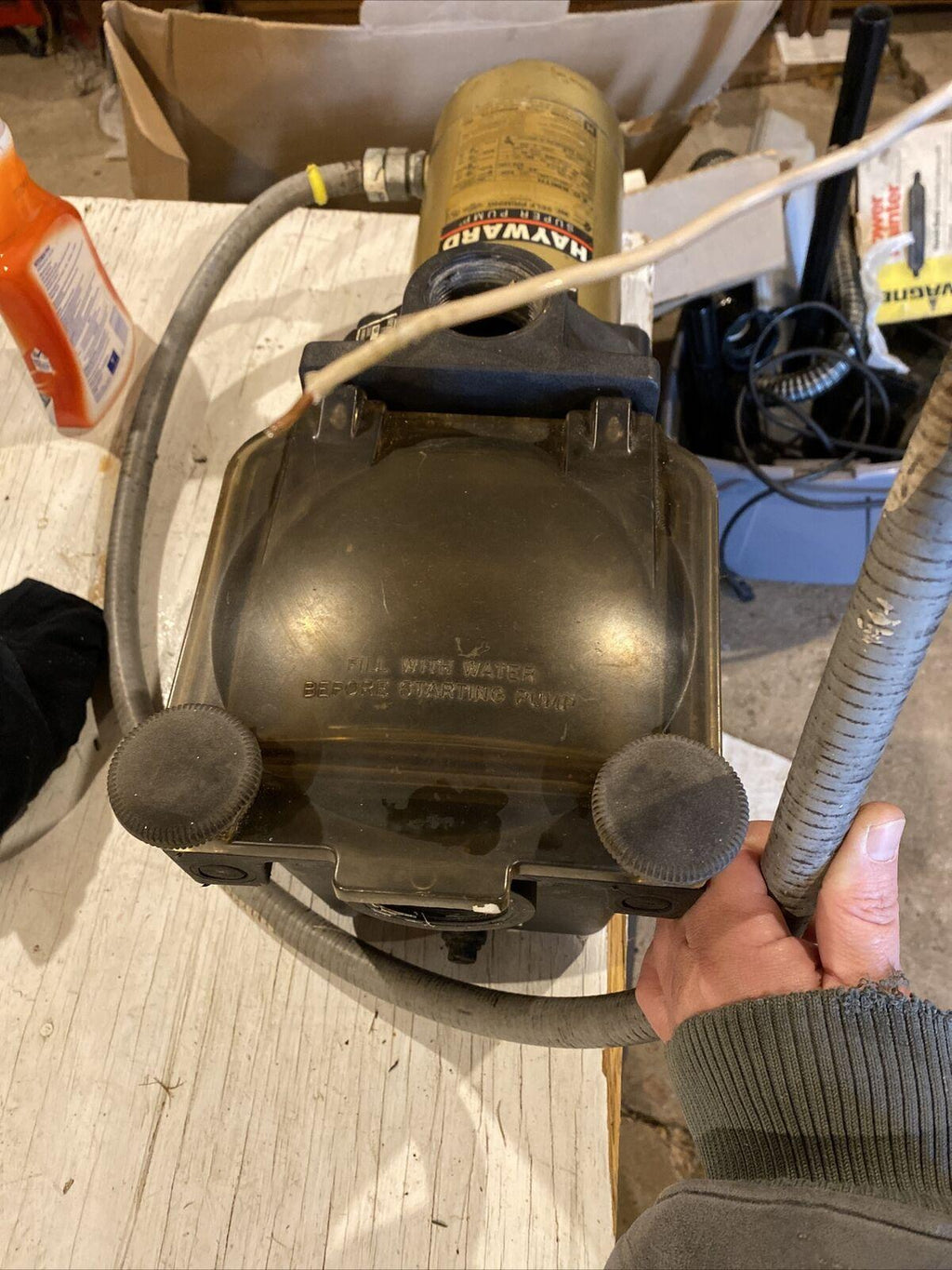 hayward super 1 hp in-ground pool pump self priming sp-1607-z1-m