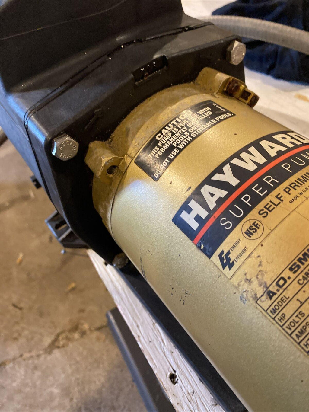 hayward super 1 hp in-ground pool pump self priming sp-1607-z1-m
