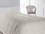 SUSSEXHOME Reversible Comforter Set, Wool-Filled Down Alternative Comforter, Hypoallergenic, Made From Sheep Wool, White Sheets Queen Soft, Breathable and Washable, Queen Size, Soft Bedspread