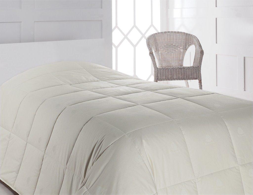 SUSSEXHOME Reversible Comforter Set, Wool-Filled Down Alternative Comforter, Hypoallergenic, Made From Sheep Wool, White Sheets Queen Soft, Breathable and Washable, Queen Size, Soft Bedspread