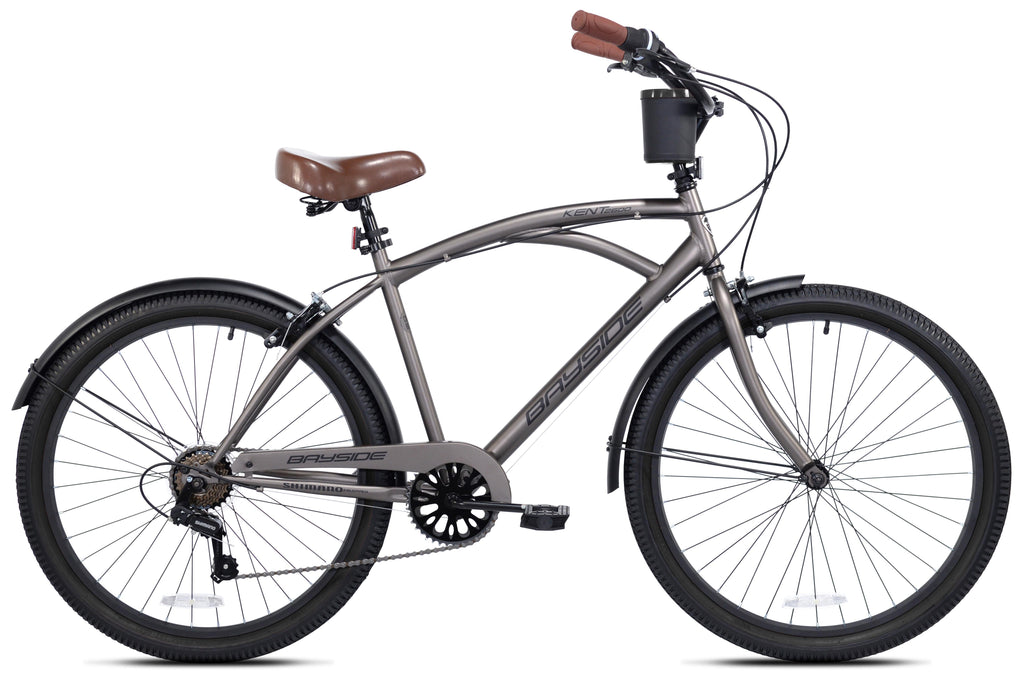 Kent 26" Bayside Men's Cruiser Bike, Satin Cocoa
