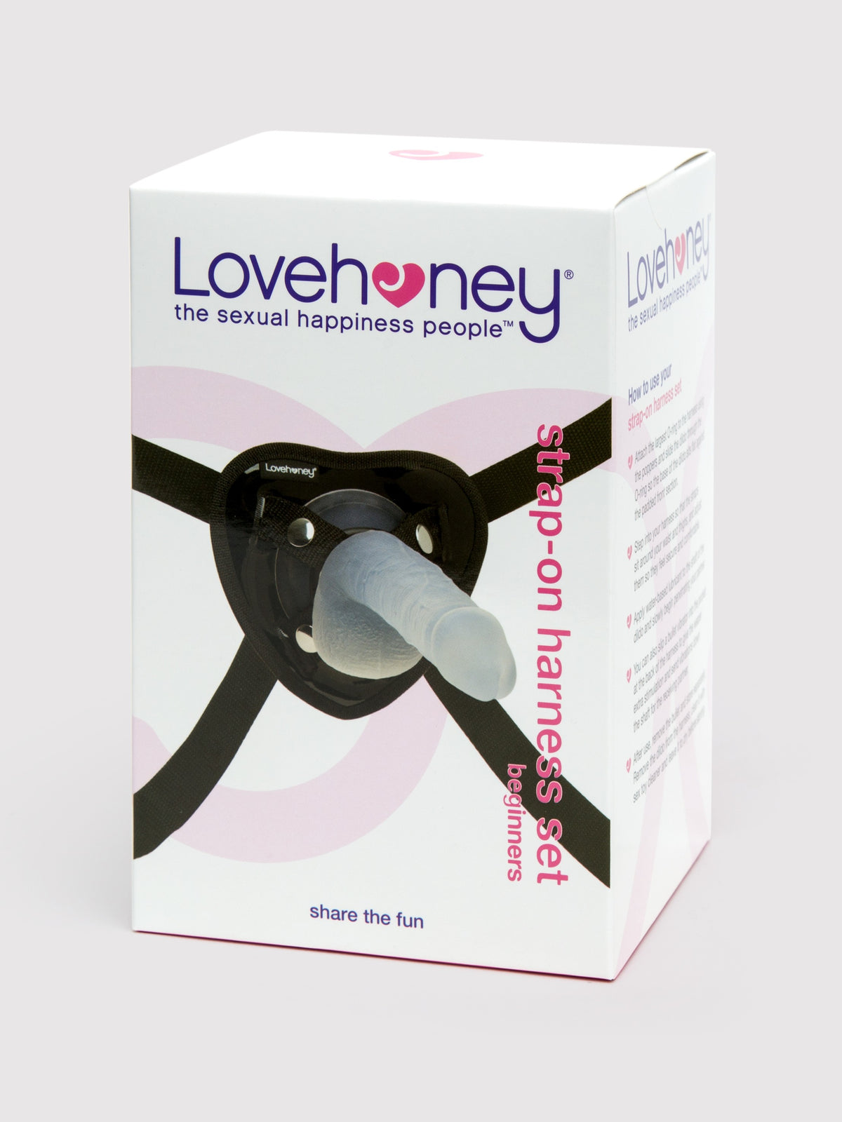Lovehoney Beginner's Unisex Clear Strap-On Harness Kit 6 Inch, Clear