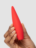 Red Hot Rechargeable Silicone Flickering Tongue Vibrator, Red