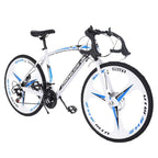 Wepro Commuters Aluminum Full Suspension Road Bike 21 Speed Disc Brakes, 700c