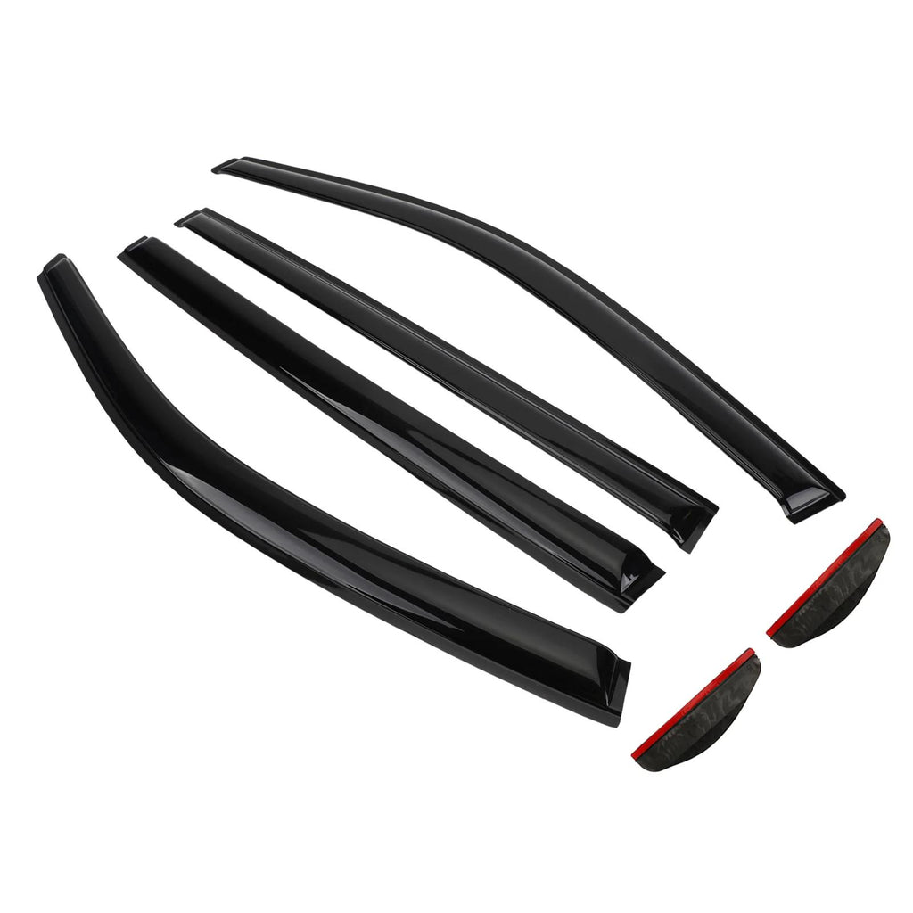 Car Window Sun Rain Guard Visors Kit 6PCS For Toyota Highlander 2014-2023 Generic