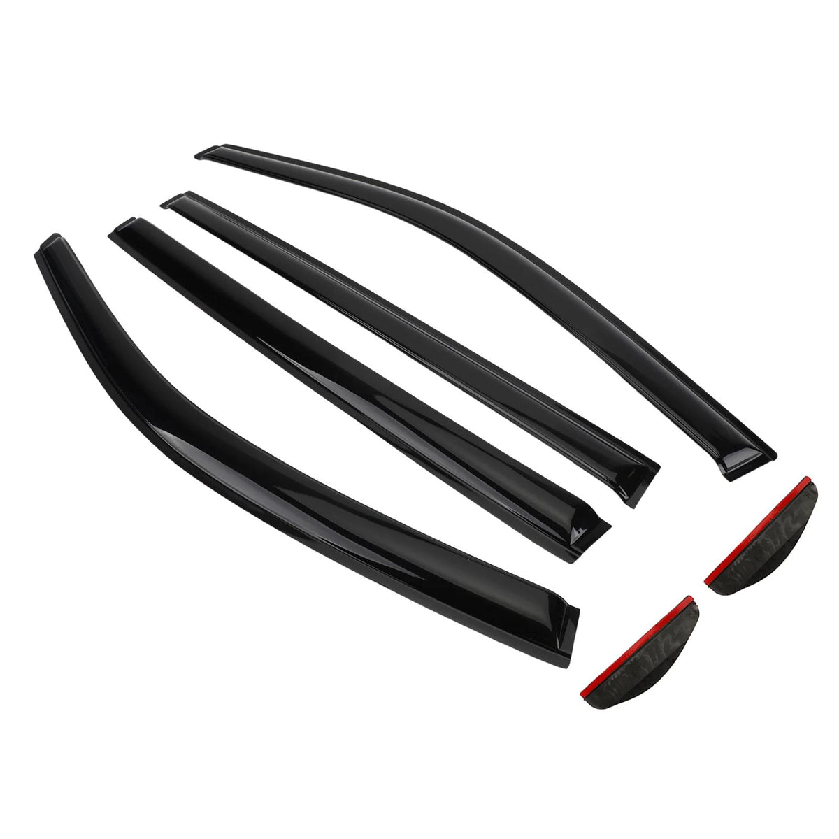 Car Window Sun Rain Guard Visors Kit 6PCS For Toyota Highlander 2014-2023 Generic