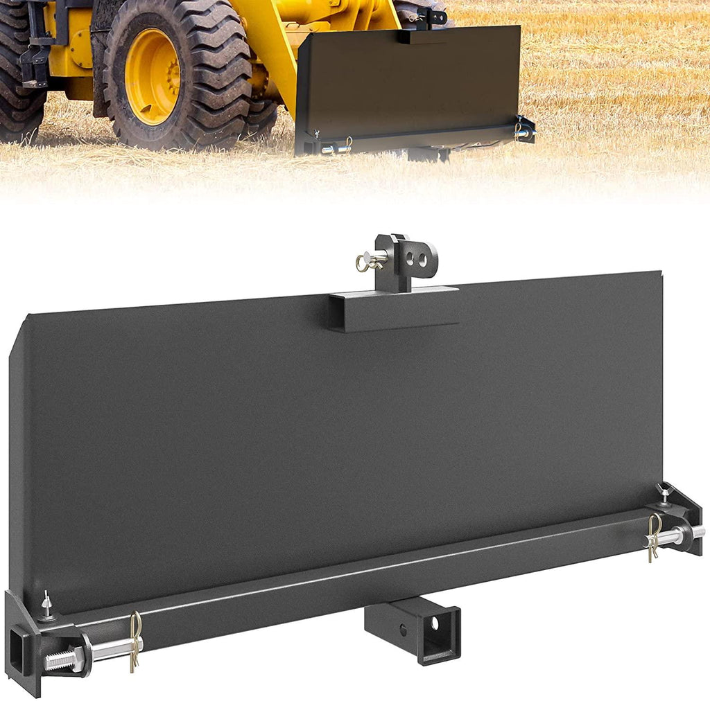 yitamotor 5/16" skid steer 3 point mount plate, universal quick-attach skid loader attachment skid steer adapter for loader backhoe tractor