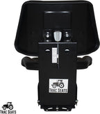 black triback style suspension tractor seat fits ford/new holland 3900 3930 3910 5000 5100 5600 5610 5900 5910 trac brand (same day  - delivers in 1-4 business days)
